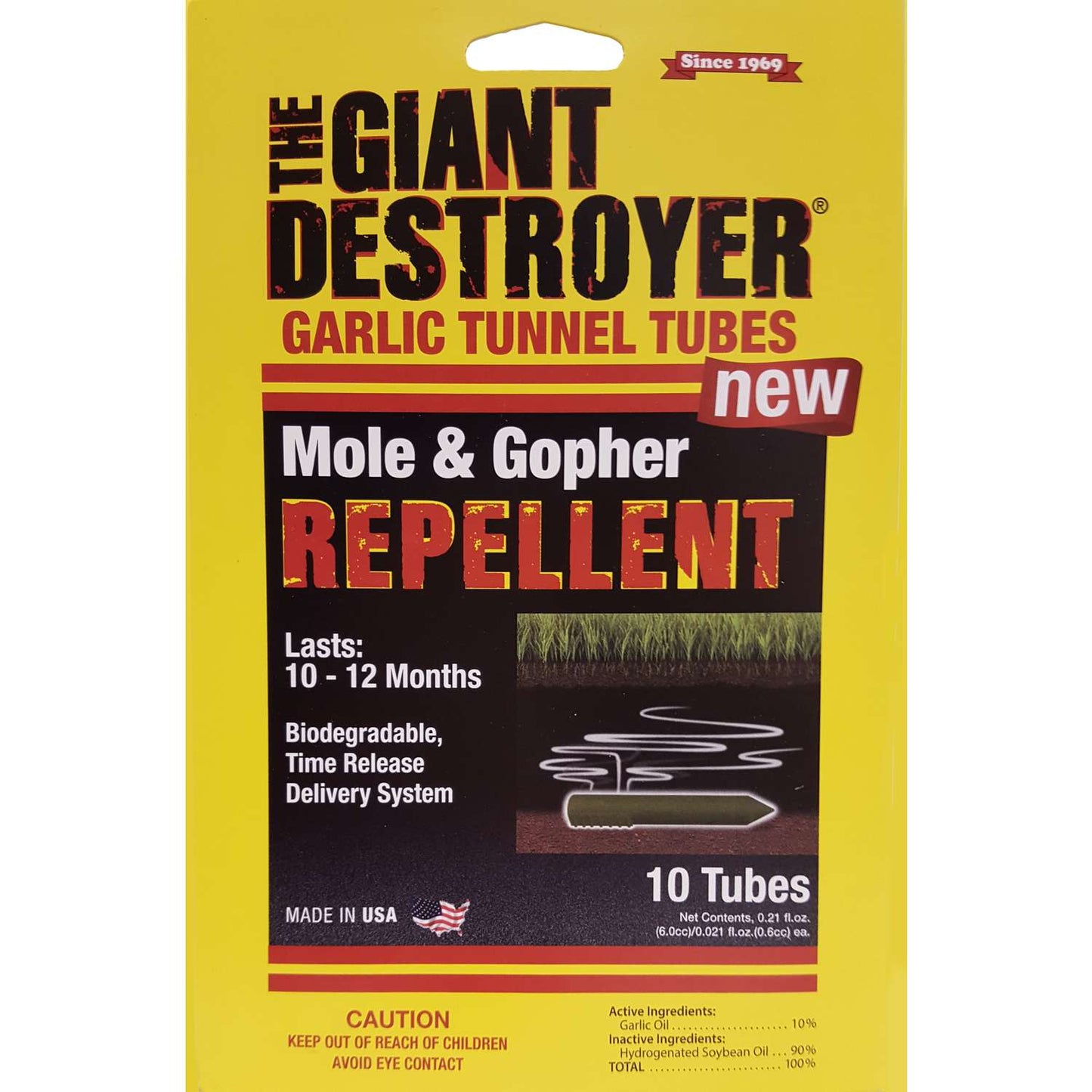  Atlas The Giant Destroyer Animal Repellent Tubes For Gophers And Moles 0.21 Oz