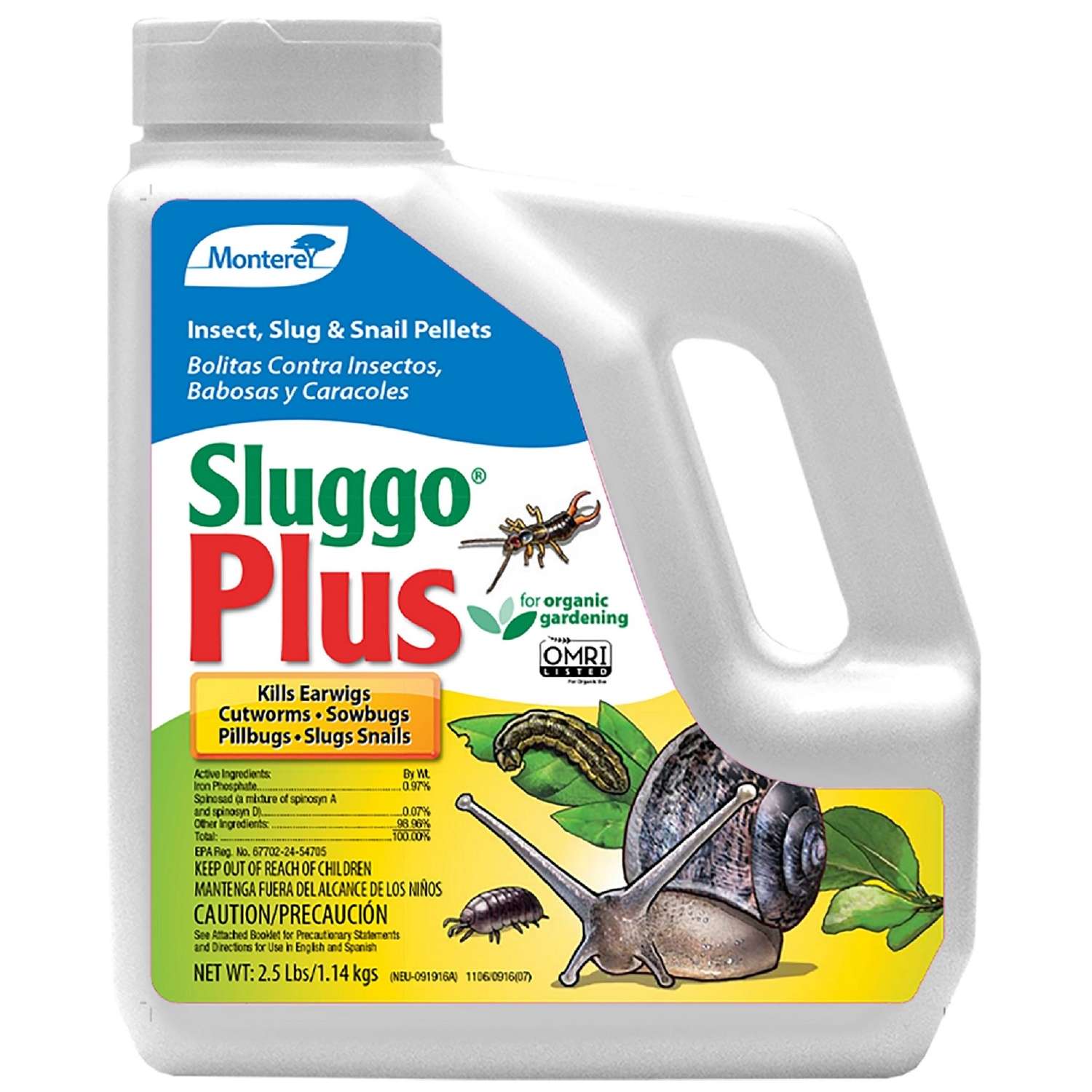 Monterey Sluggo Insect Killer 2.5 Lb
