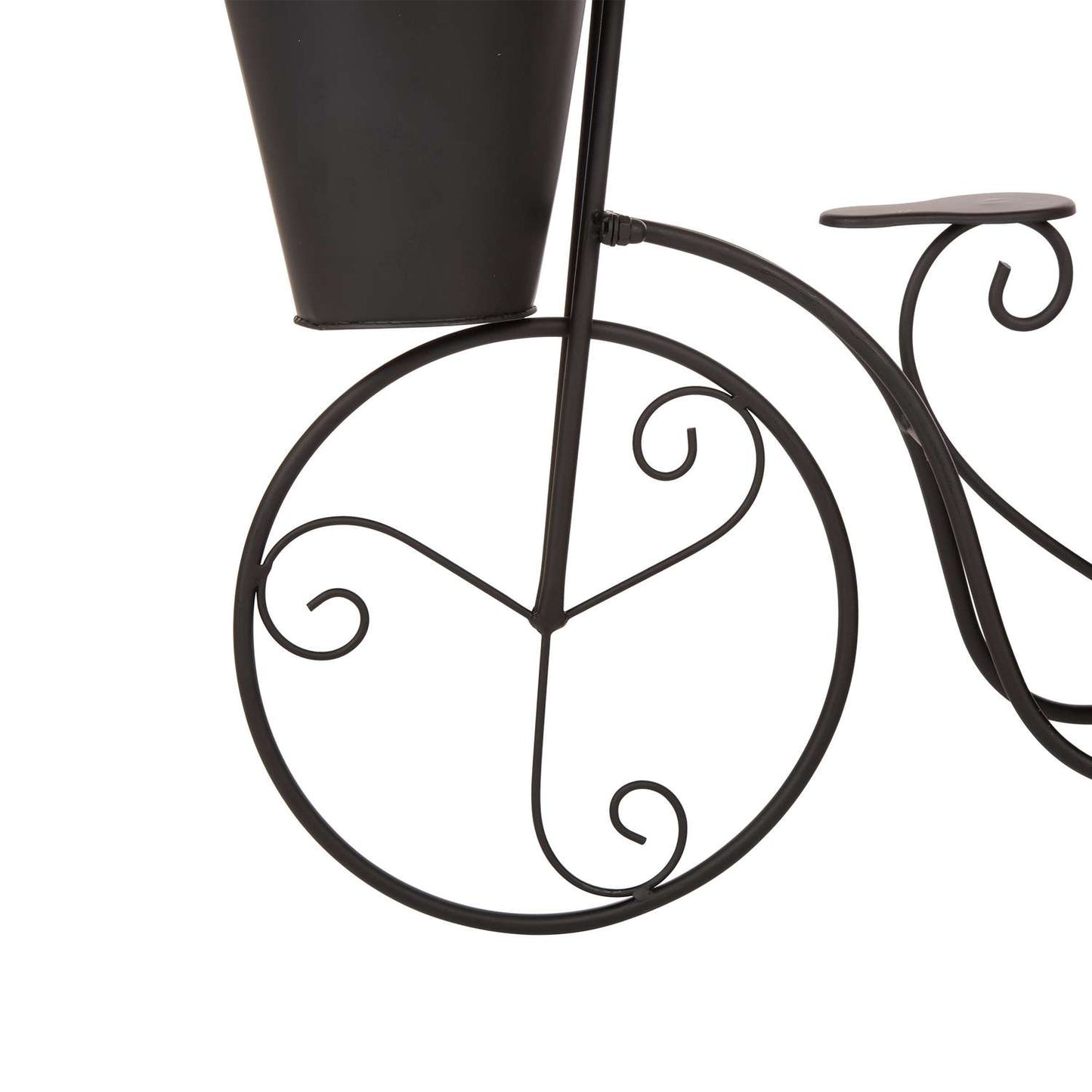  Glitzhome 20.75 In. H X 20 In. W X 7.25 In. D Metal Bicycle Garden Planter Black
