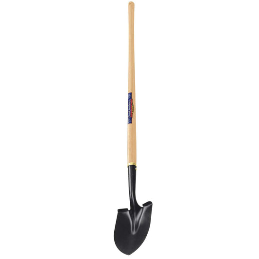  Truper Tru-Tough 54.25 In. Steel Round Garden Shovel Wood Handle
