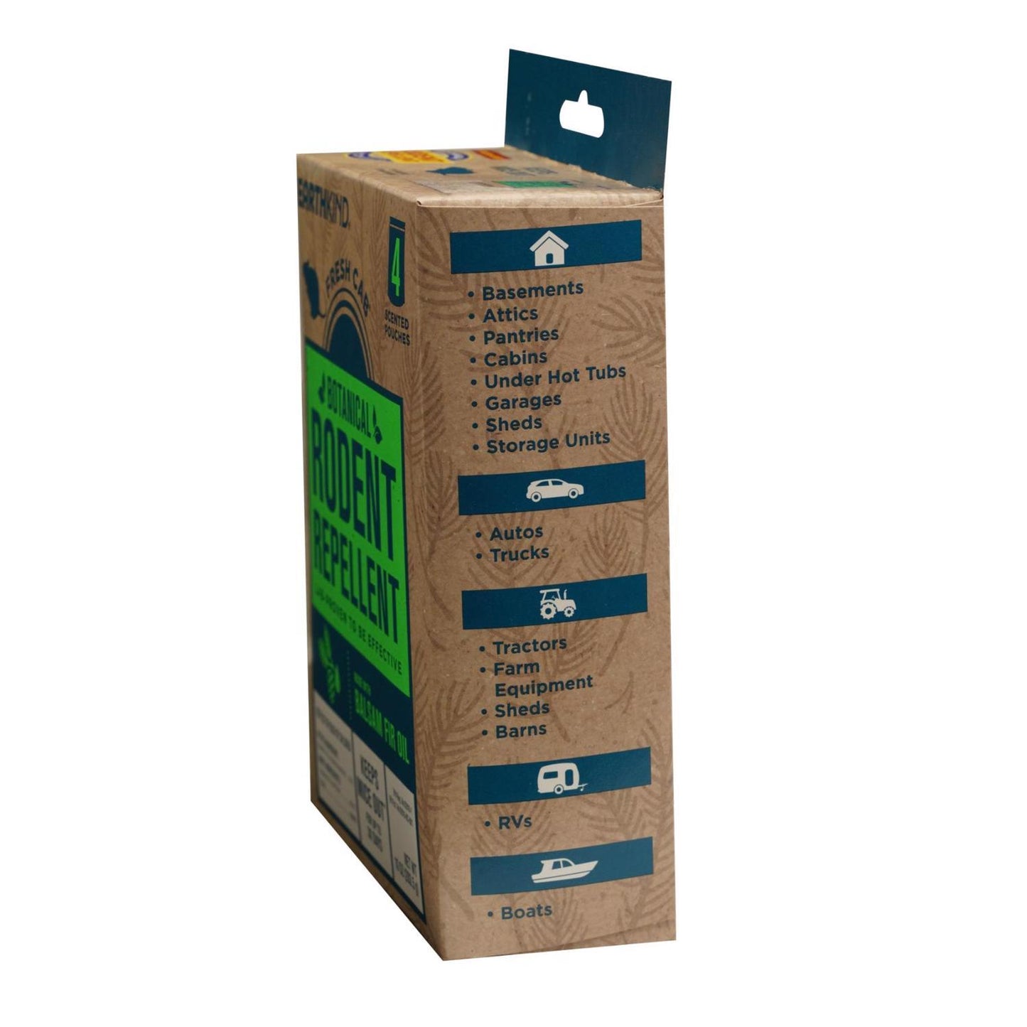  EarthKind Fresh Cab Animal Repellent Pouch For Rodents 2.5 Oz