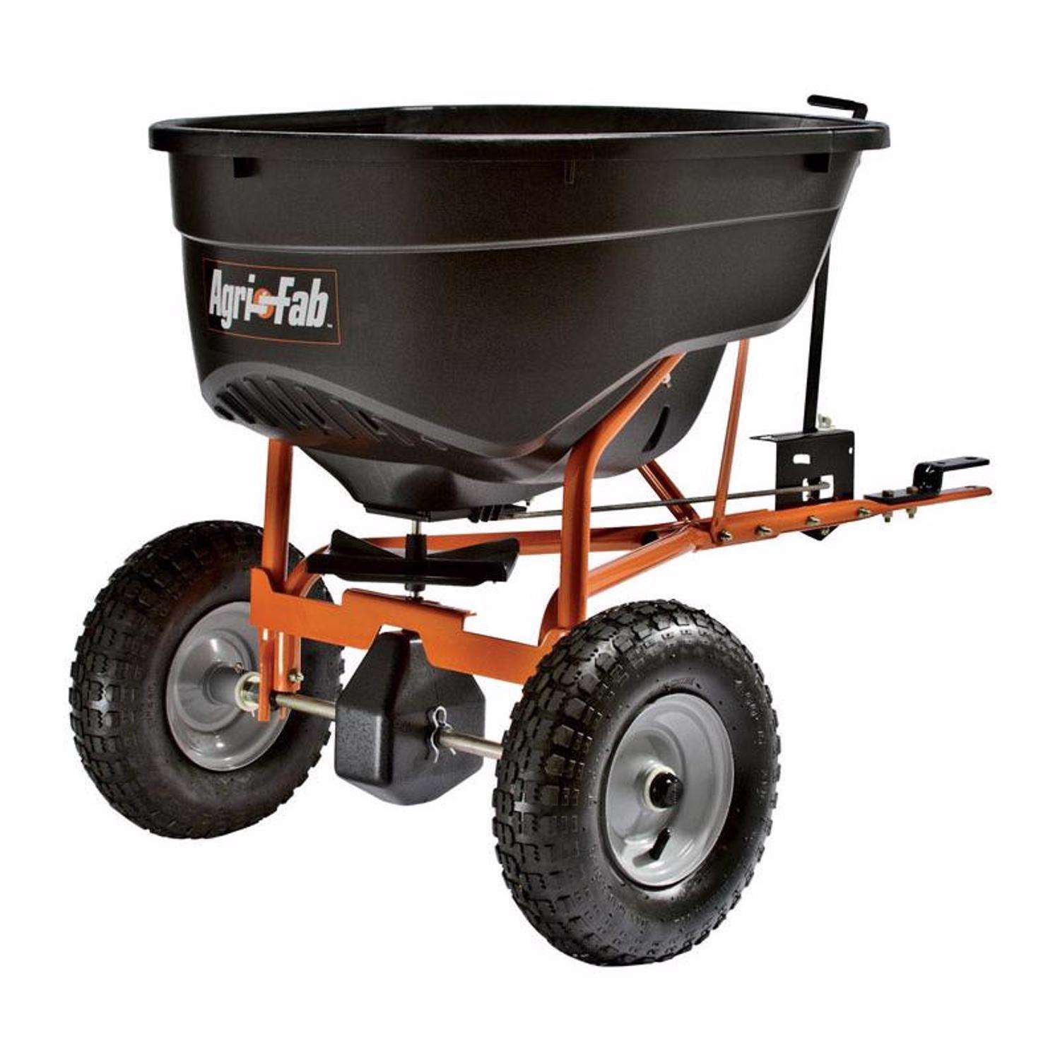  Agri-Fab 12 Ft. W Tow Behind Spreader For Fertilizer/Ice Melt/Seed 130 Lb. Cap.