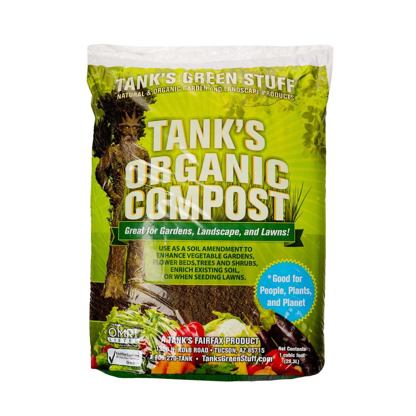  Tanks Green Stuff Organic Blend Garden/Lawn/Shrub Compost 1 Cu Ft