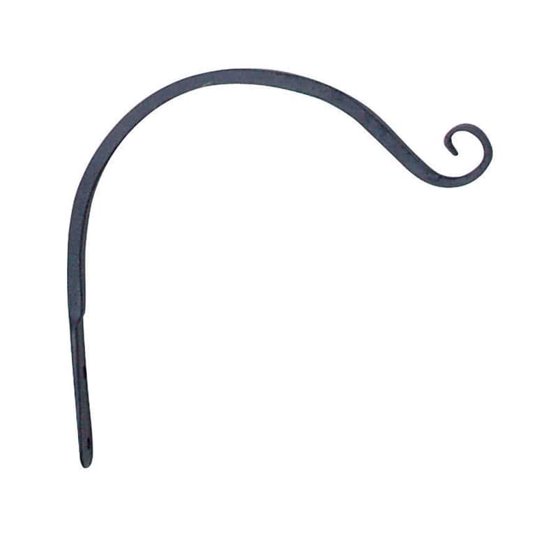  Panacea Black Wrought Iron 8-1/4 In. H Curved Forged Plant Hook 1 Pk