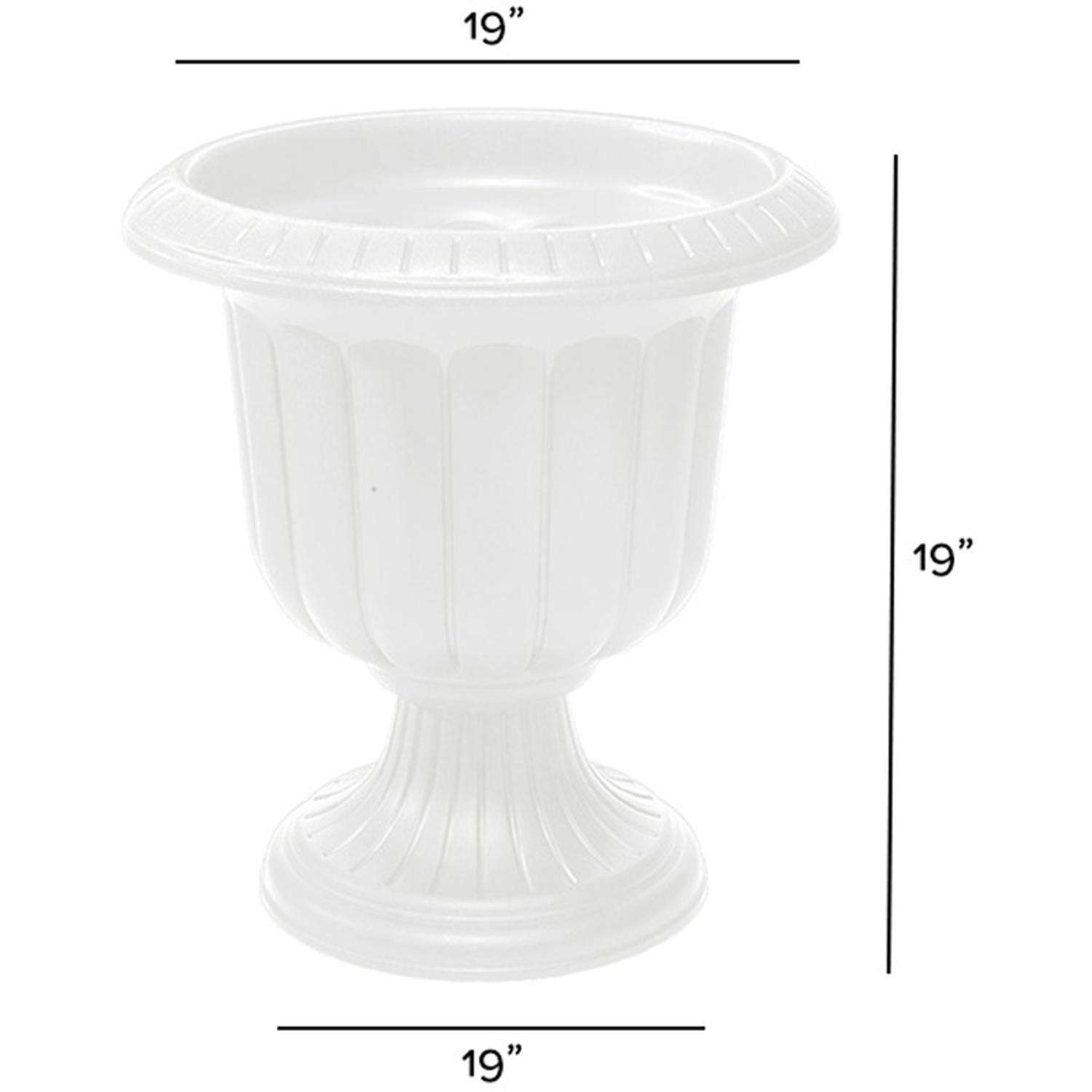  Novelty 19 In. H X 19 In. W X 19 In. D X 19 In. D Resin Classic Urn Urn Planter White