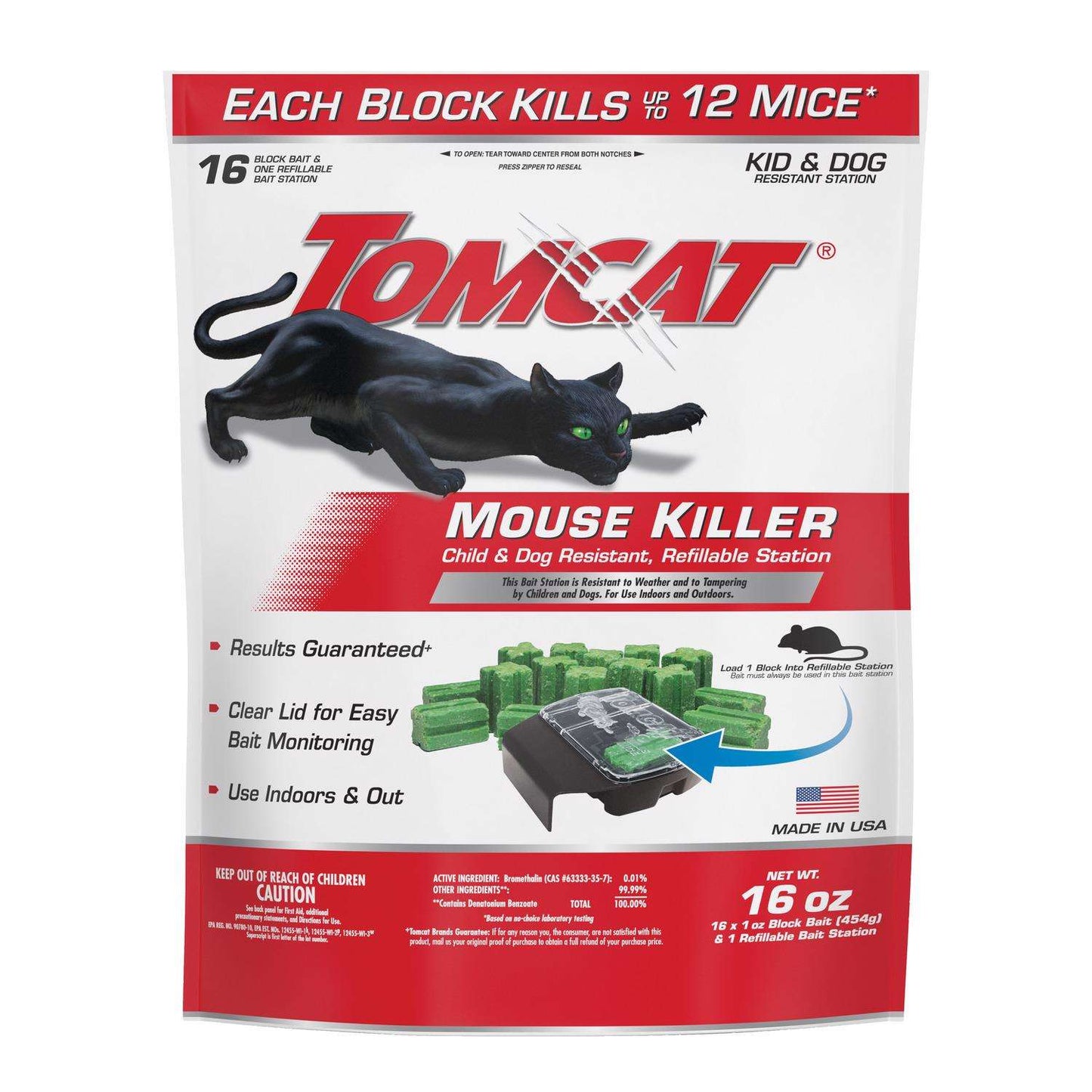  Tomcat Bait Station Blocks For Mice 1 Pk