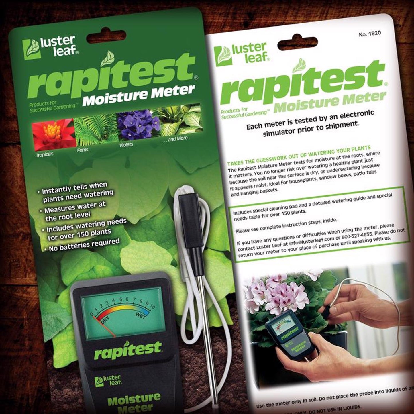  Luster Leaf Analog Moisture Meter 1 Pk