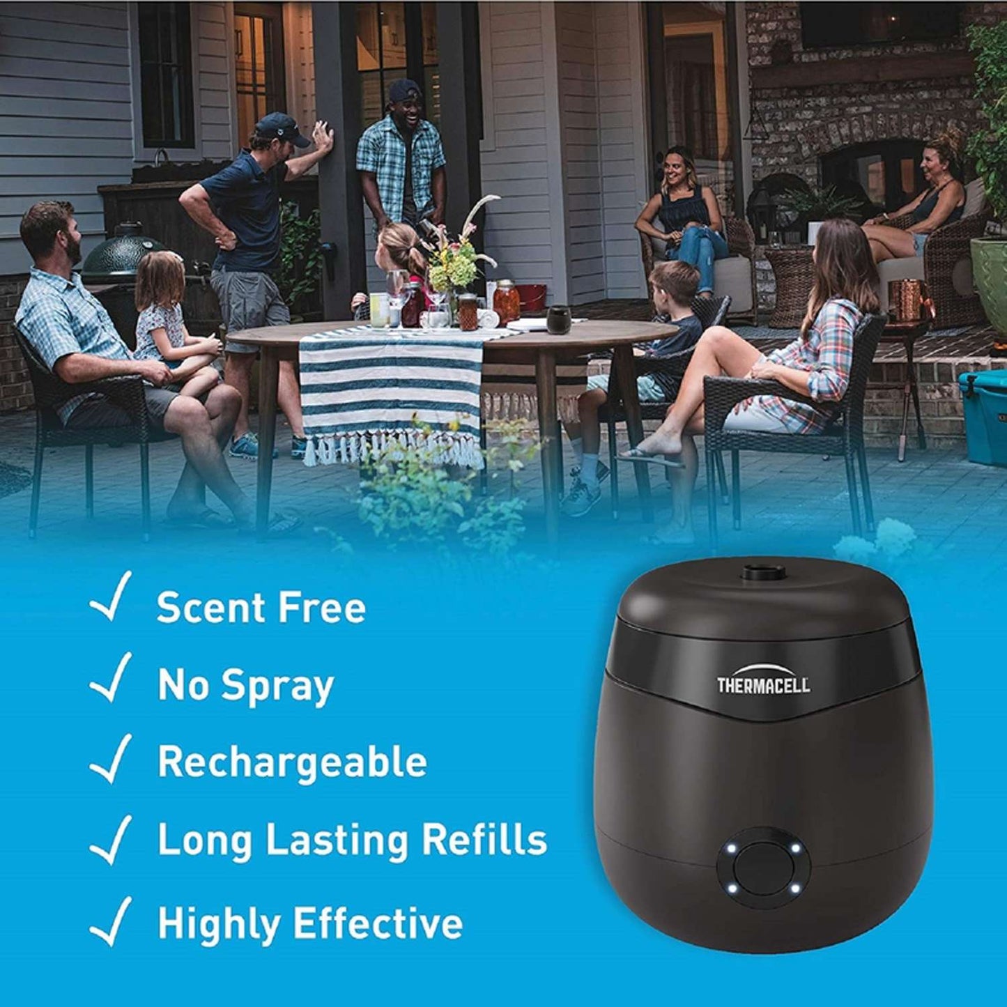 Thermacell Rechargeable Insect Repellent Device For Mosquitoes/Other Flying Insects