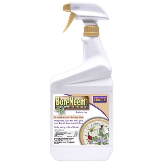  Bonide Bon-Neem II Organic 3 In 1 Garden Insect Spray Liquid 32 Oz