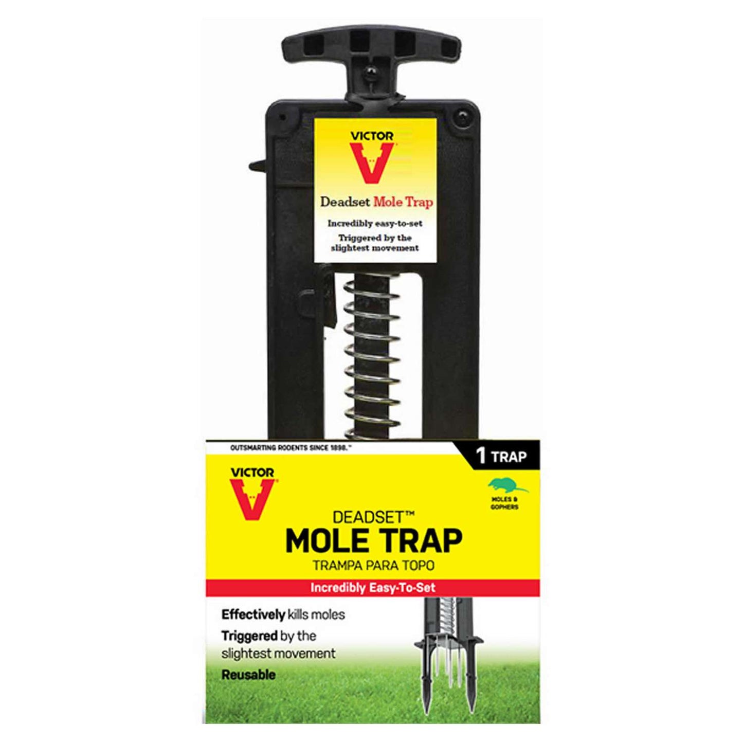  Victor Deadset Medium Plunger Animal Trap For Moles 1 Pk