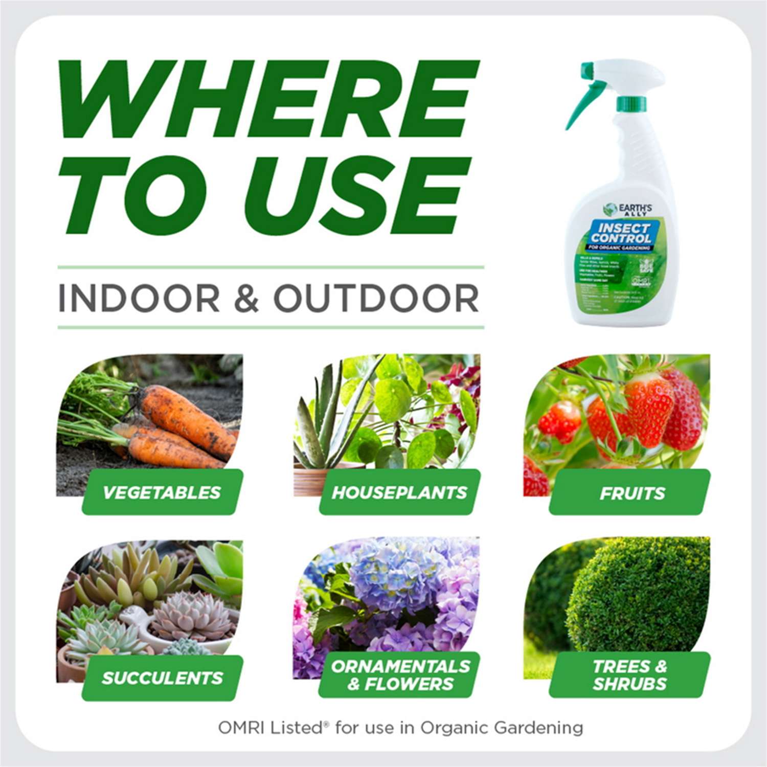  Earth's Ally Organic Insect Control Liquid 24 Oz