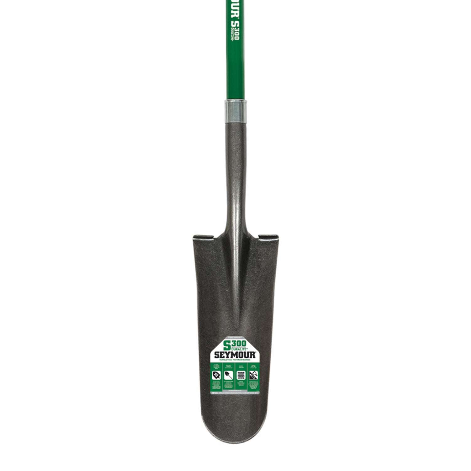  Seymour S300 DuraLite Steel Drain Spade Fiberglass Handle