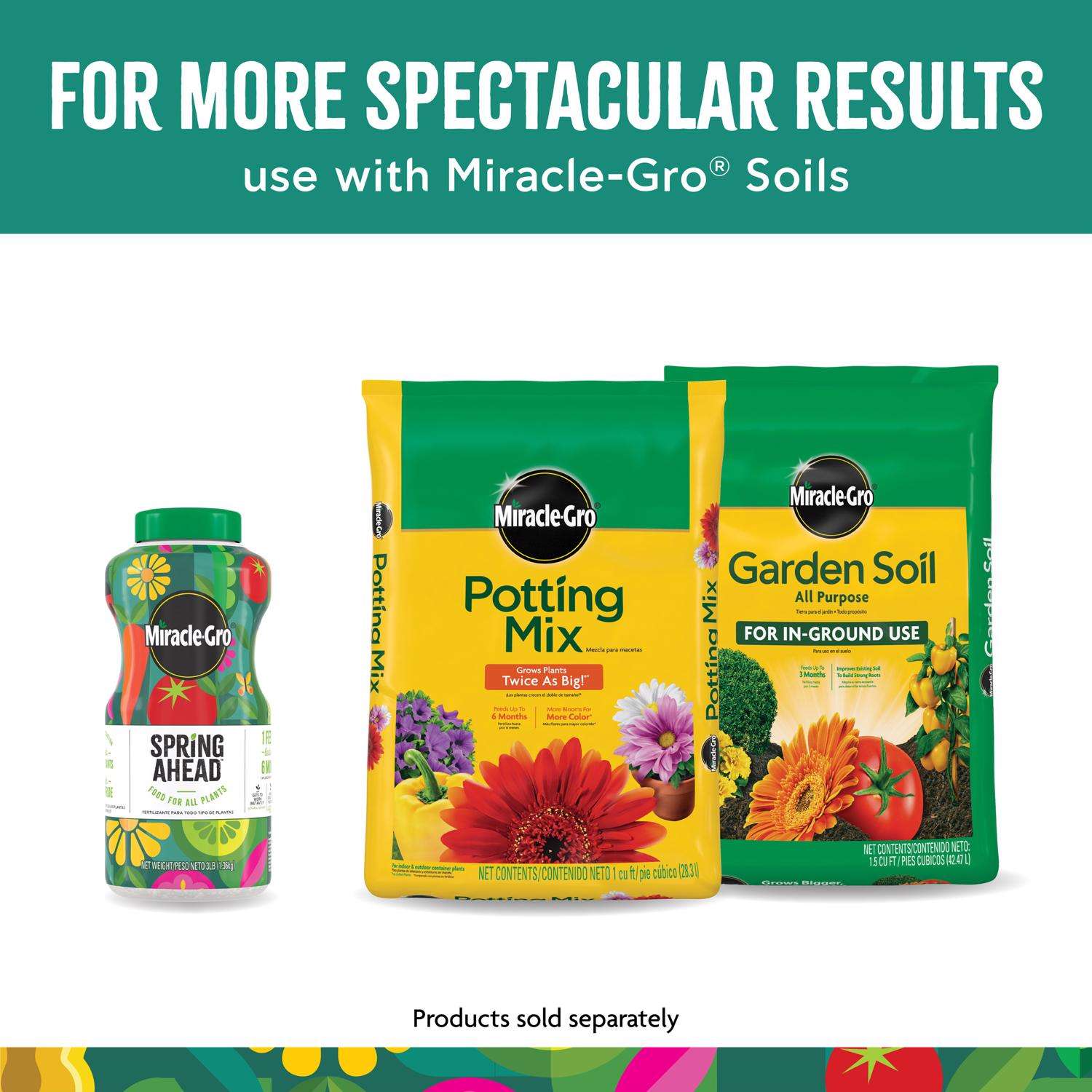  Miracle-Gro Spring Ahead Granules All Purpose Plant Food 3 Lb