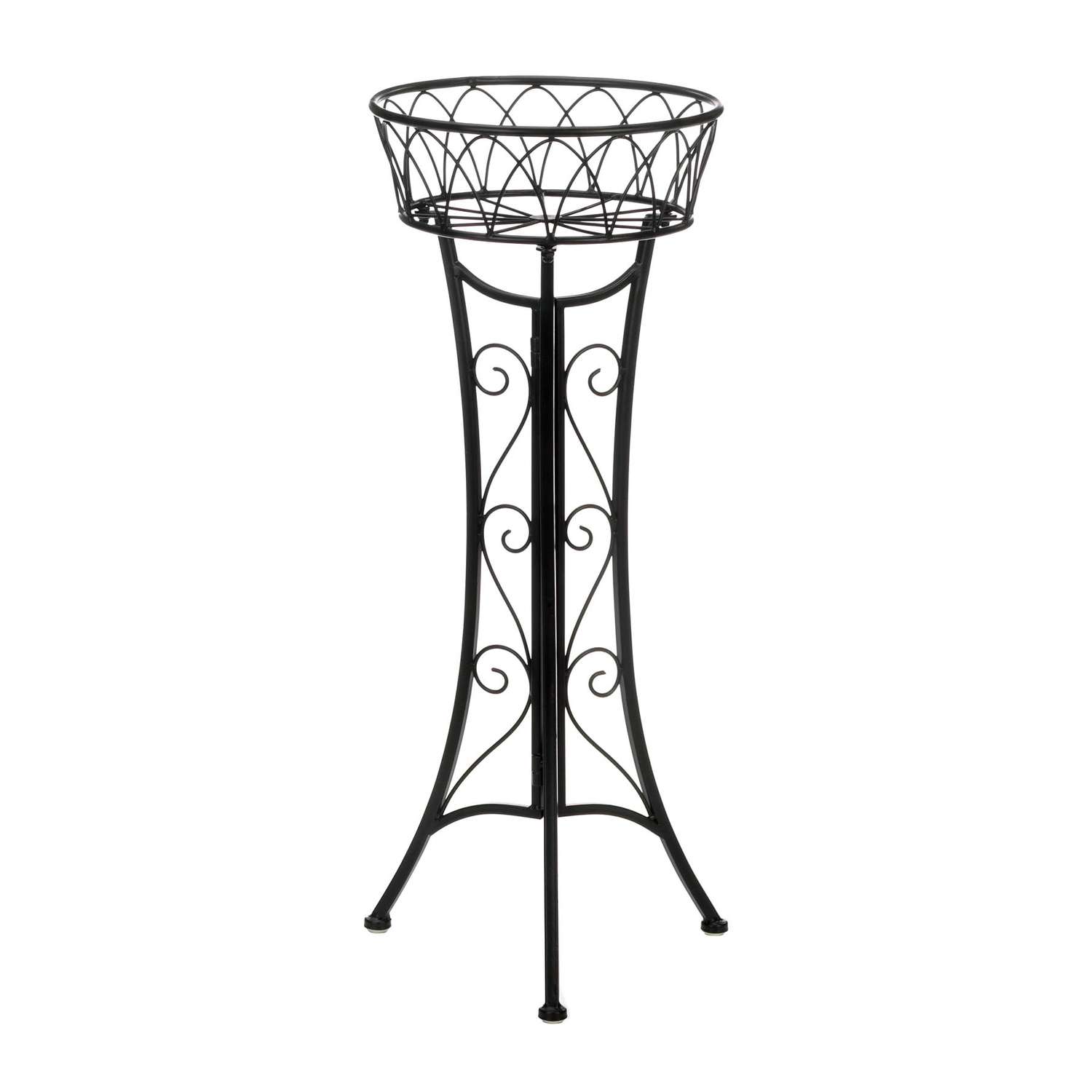  Summerfield Terrace 26.5 In. H Black Iron Plant Stand