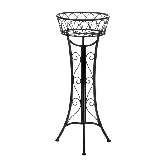  Summerfield Terrace 26.5 In. H Black Iron Plant Stand