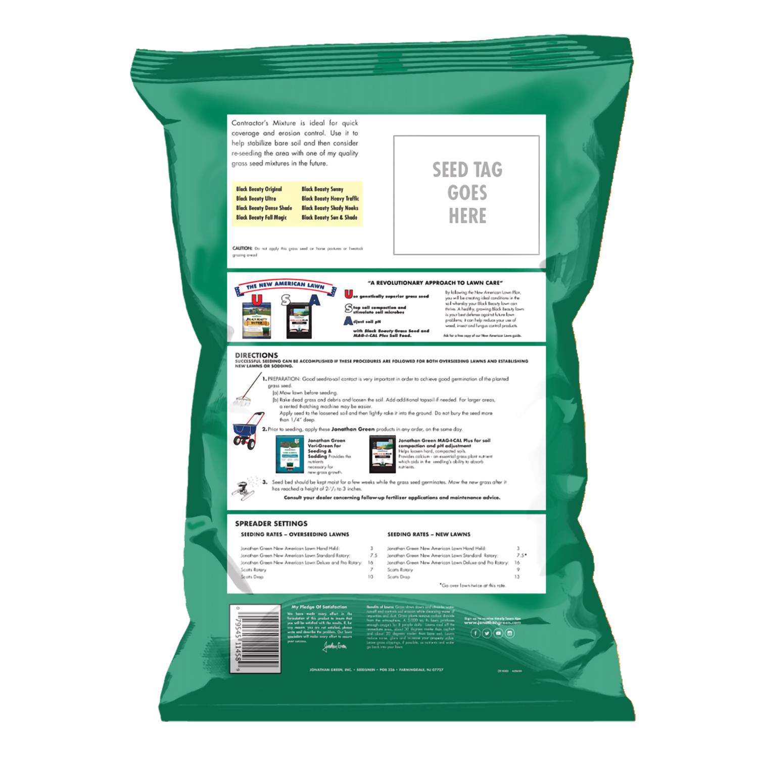  Jonathan Green Contractors Annual Ryegrass Full Sun/Medium Shade Grass Seed 25 Lb