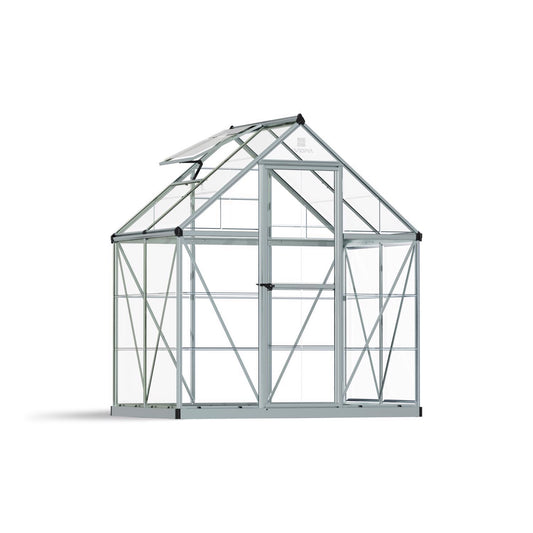  Canopia By Palram Harmony Silver 72.8 In. W X 49.6 In. D X 81.9 In. H Walk-In Greenhouse