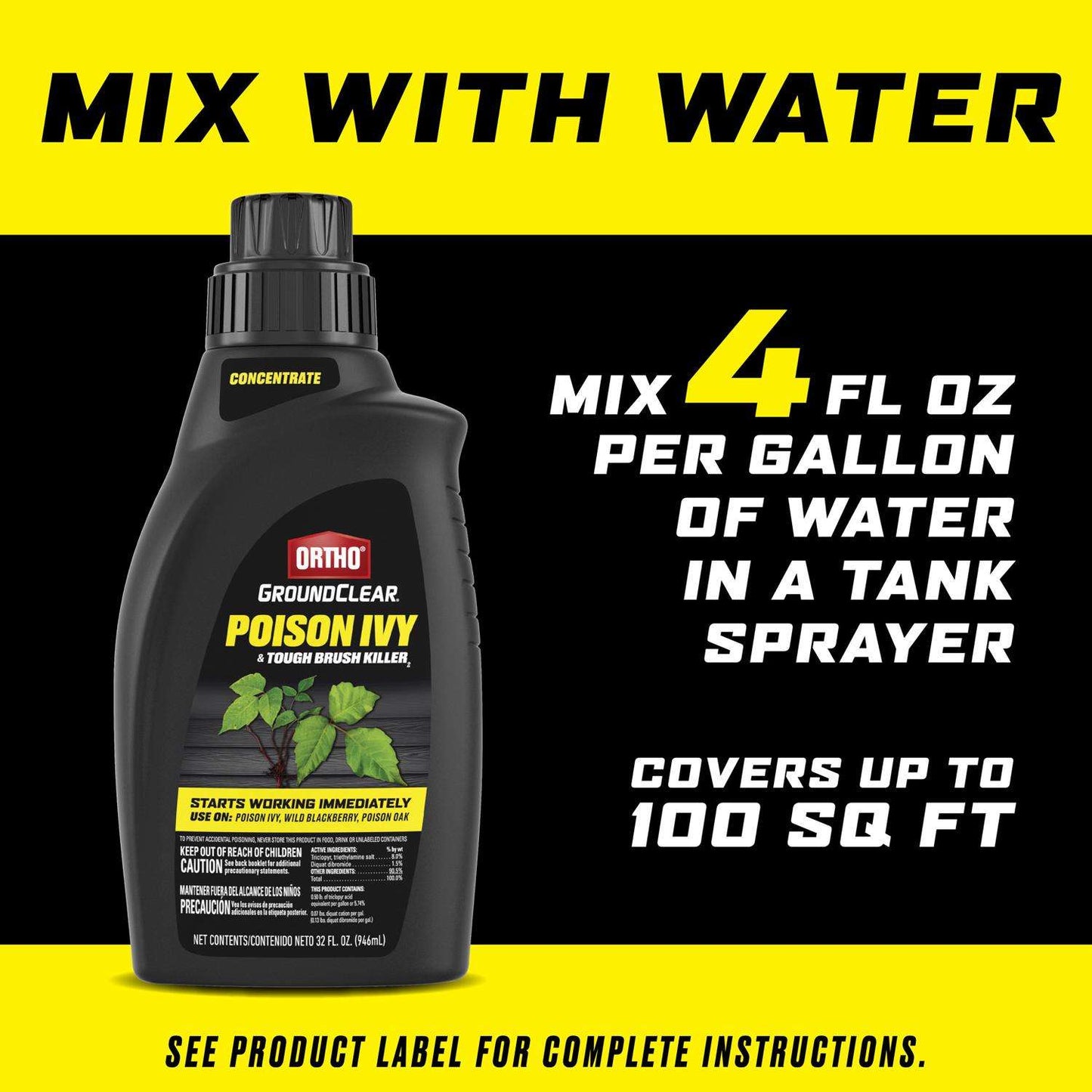  Ortho GroundClear Poison Ivy Killer Concentrate 32 Oz