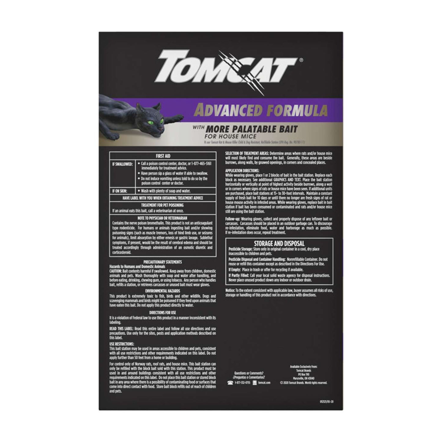  Tomcat Advanced Bait Station And Bait Blocks For Rats 12 Pk
