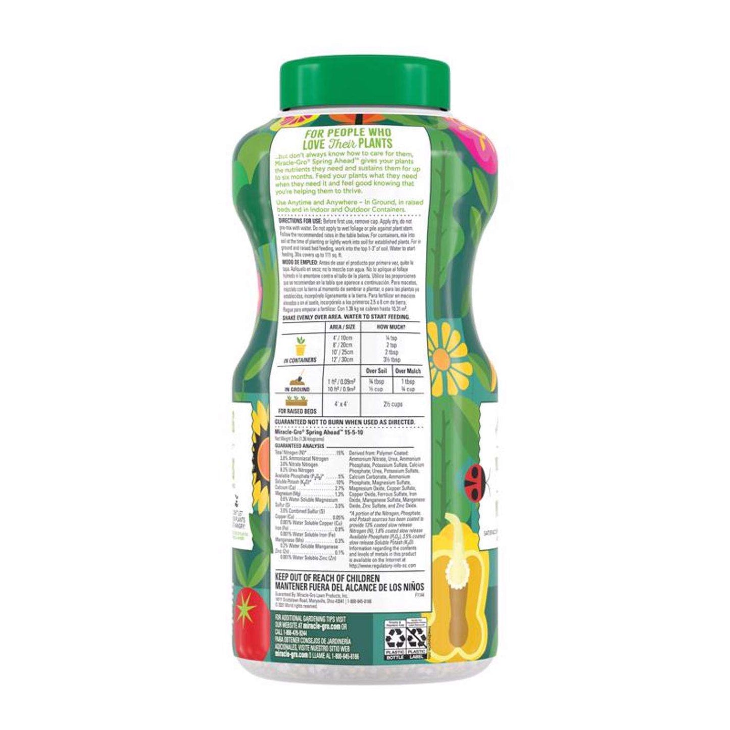  Miracle-Gro Spring Ahead Granules All Purpose Plant Food 3 Lb