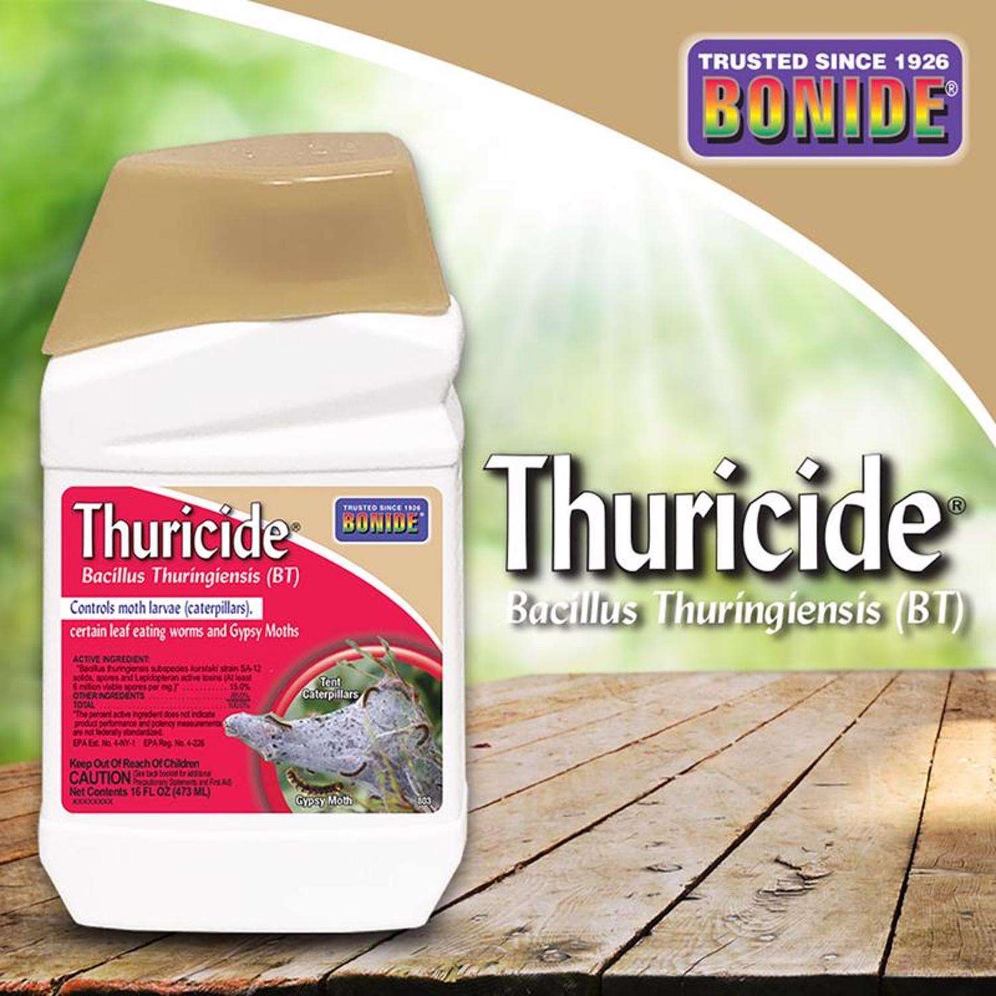  Bonide Thuricide Organic Insect Killer Liquid Concentrate 16 Oz