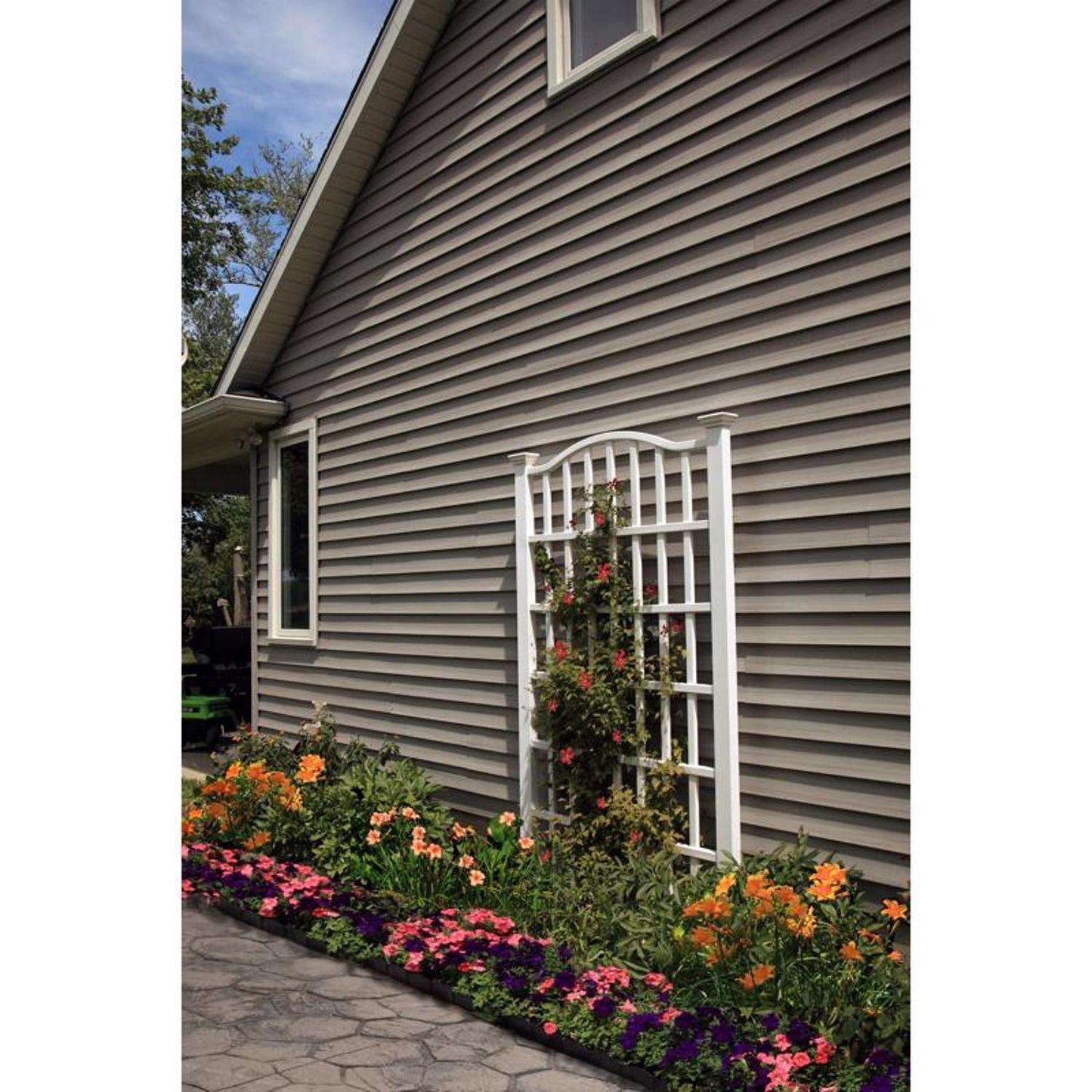  Vita Grande 96 In. H White Vinyl Garden Trellis