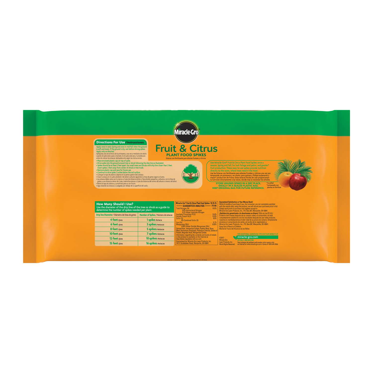  Miracle-Gro Spikes Plant Food 12 Pk