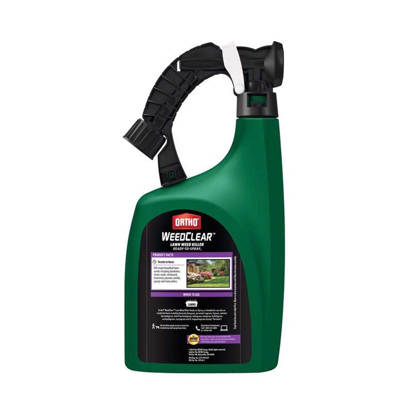  Ortho WeedClear Weed Killer RTS Hose-End Concentrate 32 Oz