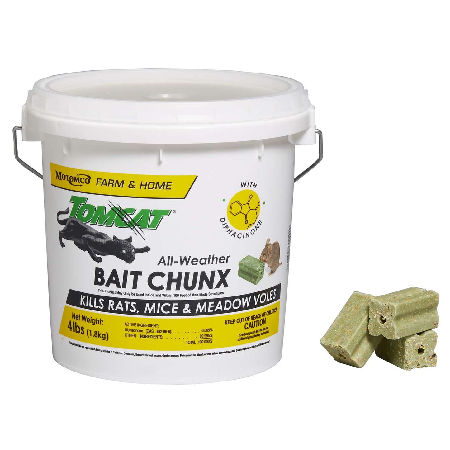  Motomco Tomcat Toxic Bait Blocks For Mice And Rats 4 Lb