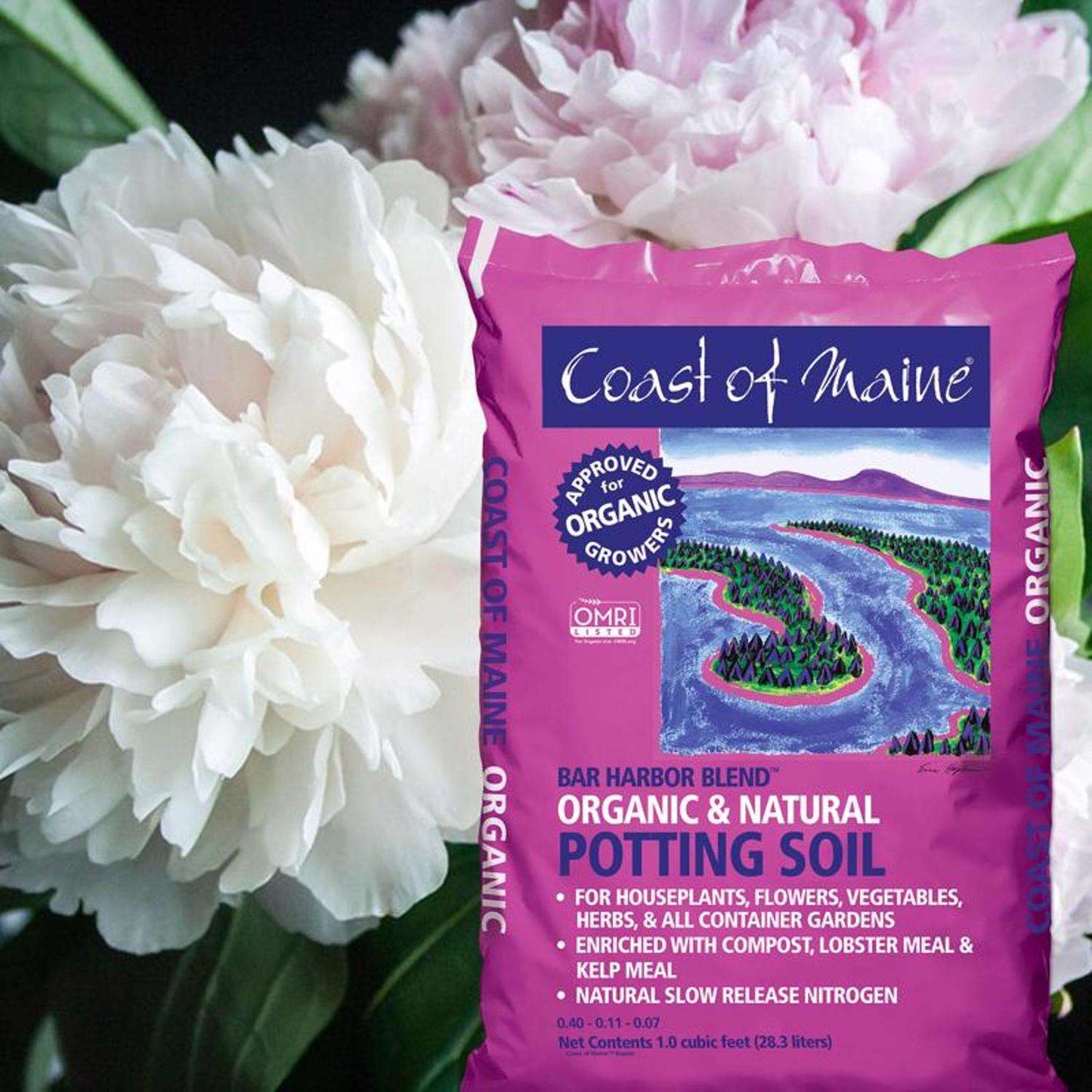  Coast Of Maine Bar Harbor Blend Organic Flower And Plant Potting Soil 1 Cu Ft