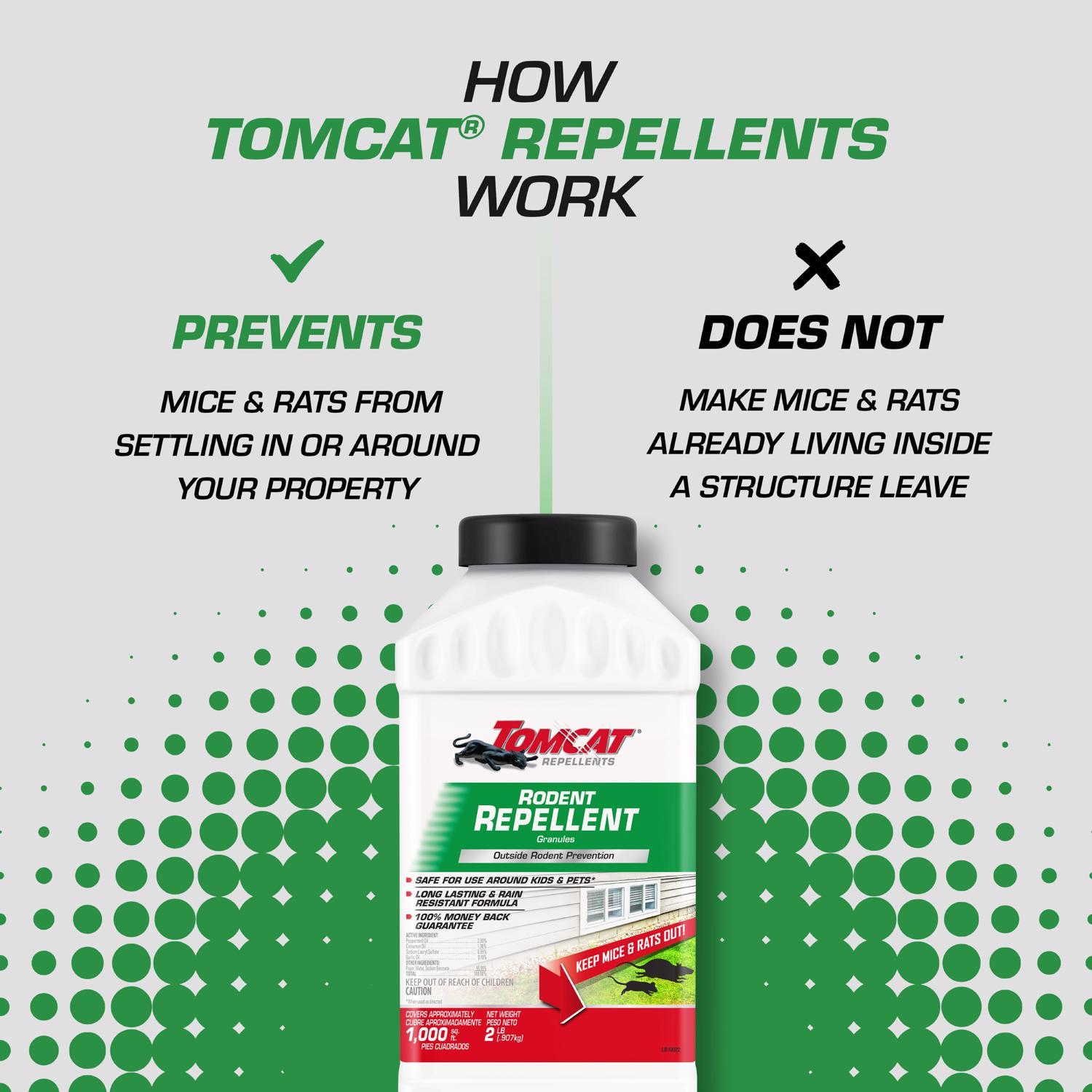 Tomcat Animal Repellent Granules For Mice And Rats 2 Lb