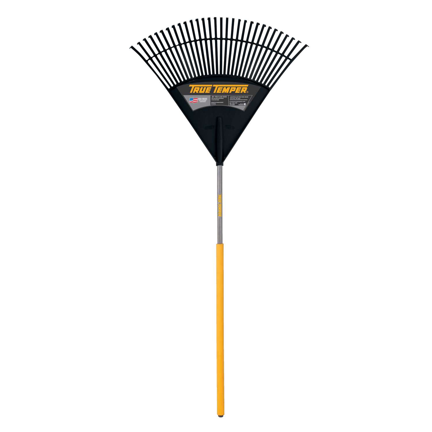  True Temper 68 In. 30 Tine Poly Rake Wood Handle