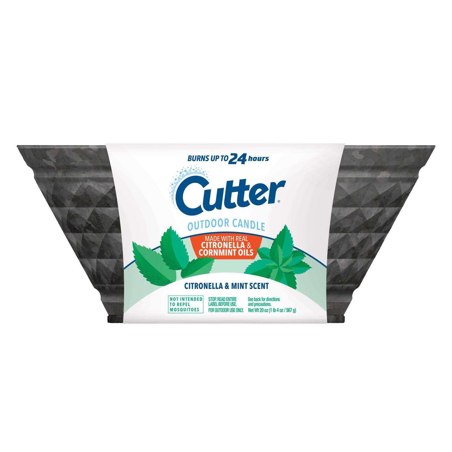  Cutter Citro Guard Citronella Candle For Mosquitoes/Other Flying Insects 20 Oz
