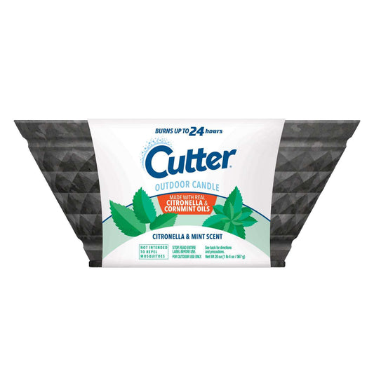  Cutter Citro Guard Citronella Candle For Mosquitoes/Other Flying Insects 20 Oz
