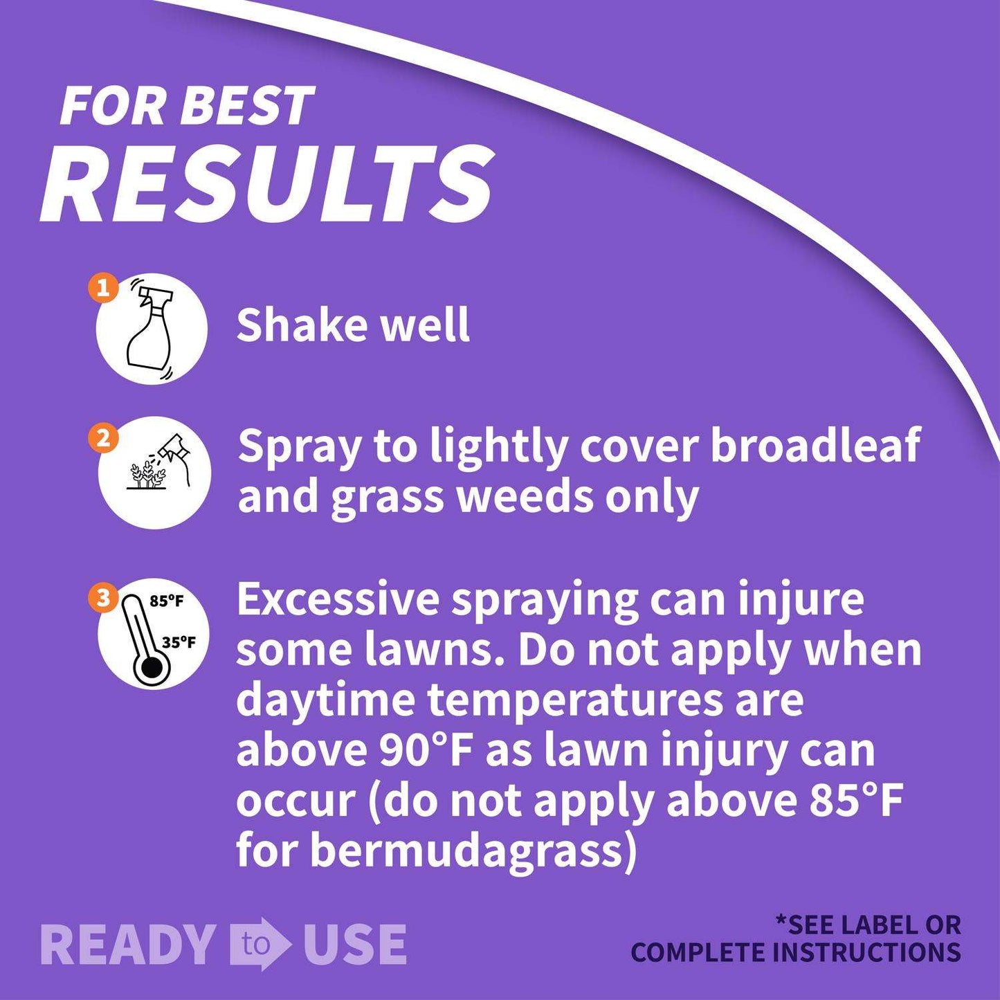  Bonide Weed Beater Plus Weed And Crabgrass Killer RTU Liquid 128 Oz