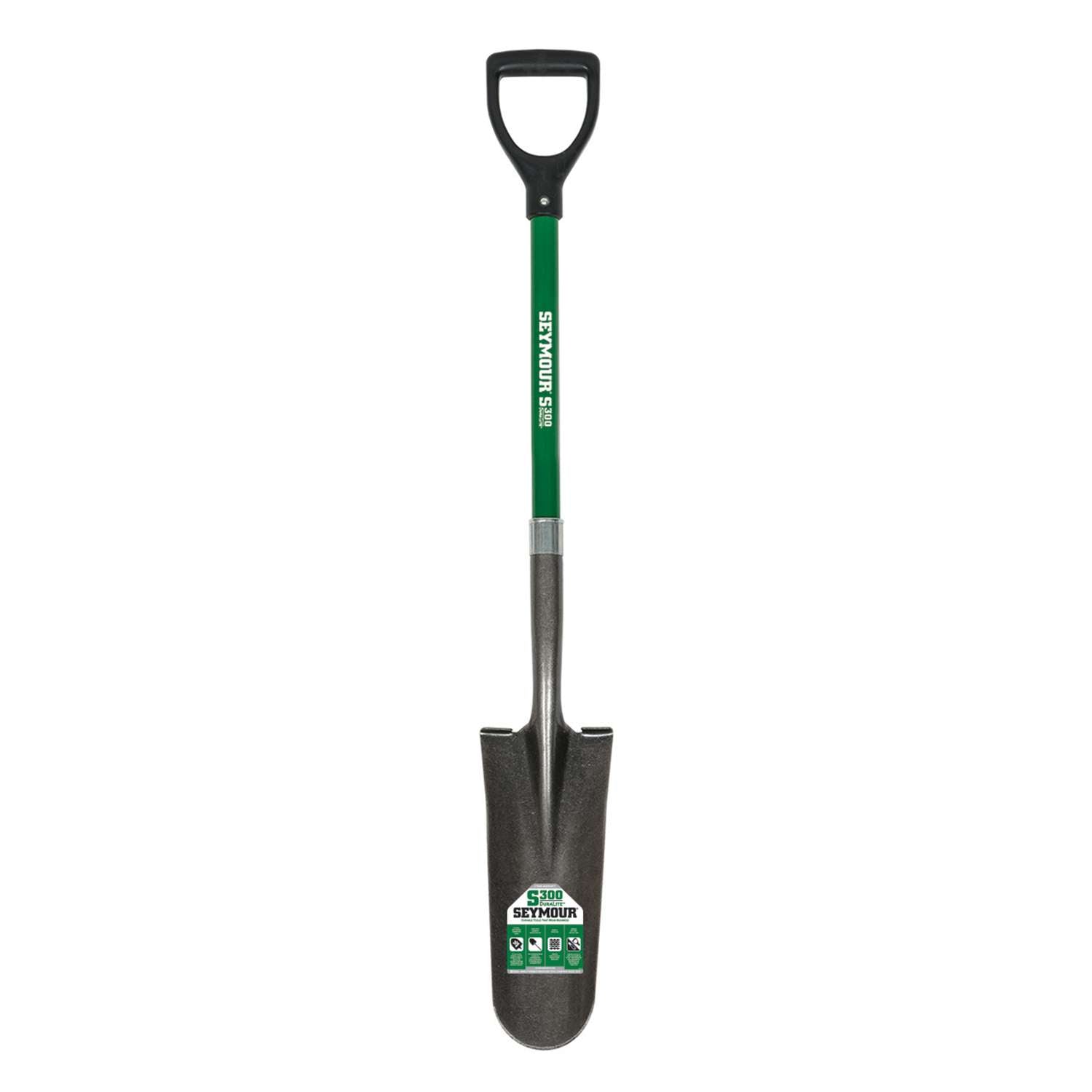  Seymour S300 DuraLite Steel Drain Spade Fiberglass Handle