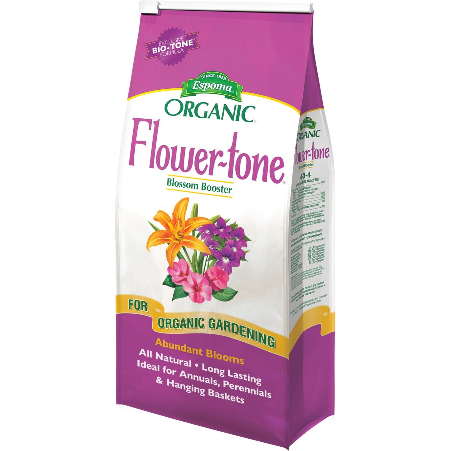  Espoma Flower-tone Organic Granules Plant Food 4 Lb