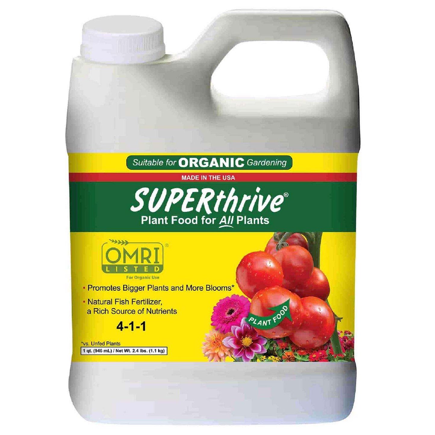  SUPERthrive Organic Liquid Multiple Plant Food 1 Qt