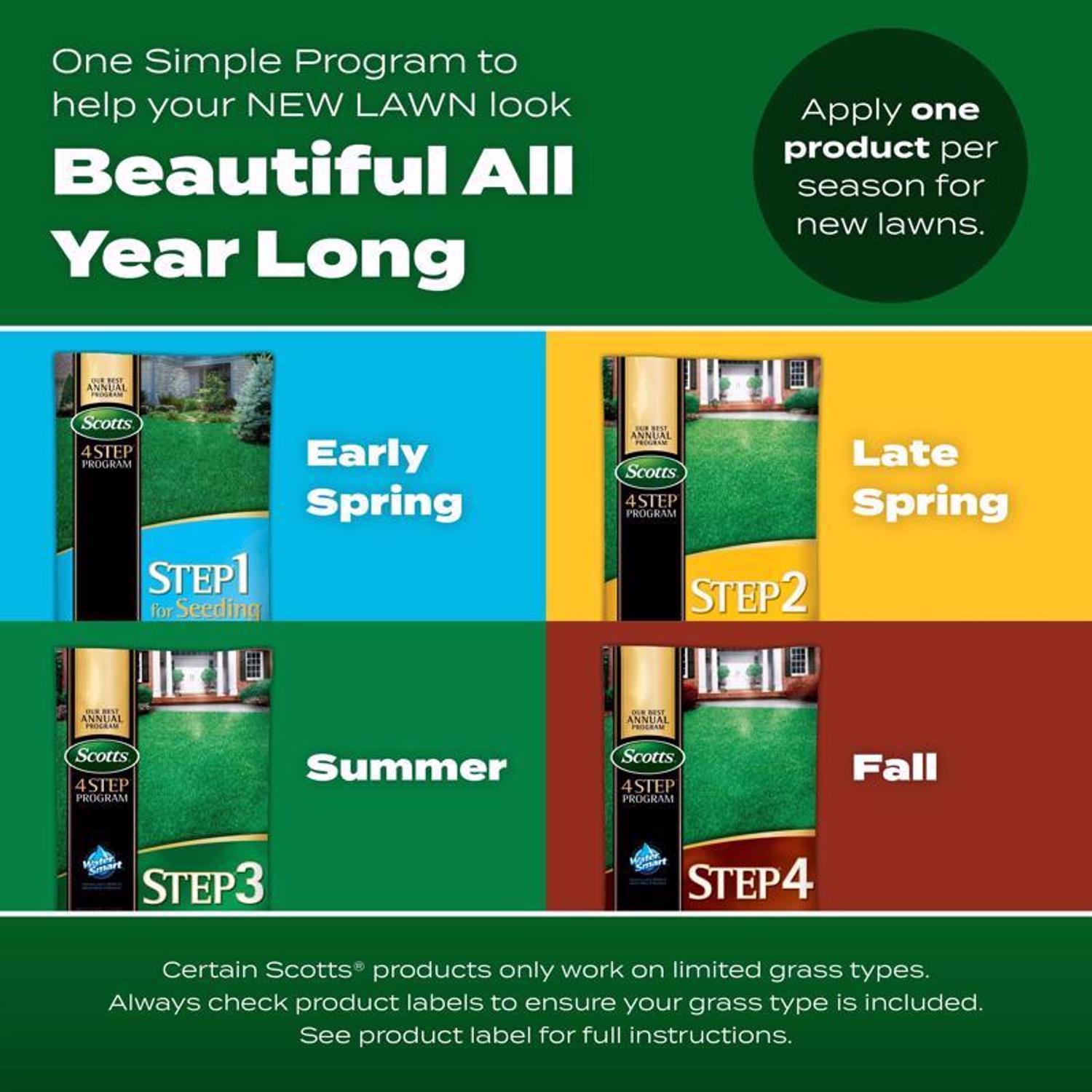  Scotts Step 1 Annual Program Lawn Fertilizer For All Grasses 5000 Sq Ft