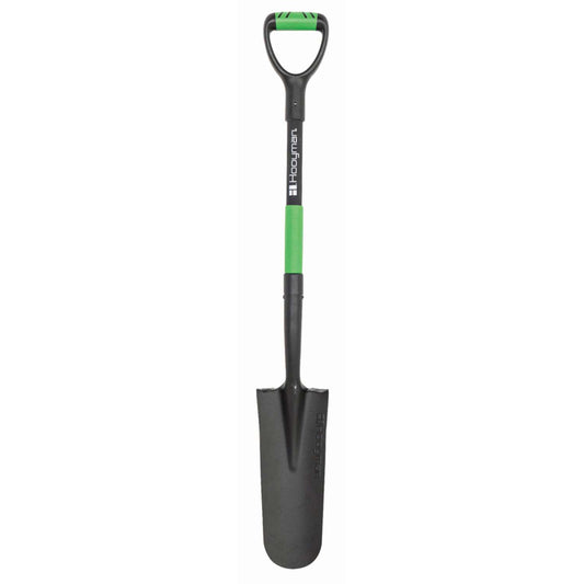  Hooyman 43.25 In. Carbon Steel Round Digging Shovel Fiberglass Handle