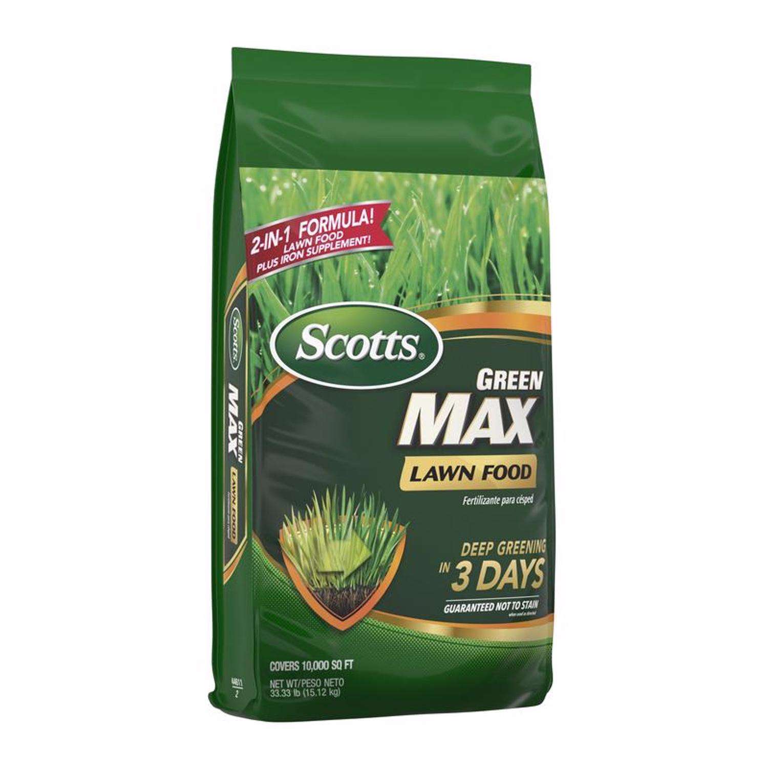  Scotts Green Max All-Purpose Lawn Fertilizer For All Grasses 10000 Sq Ft