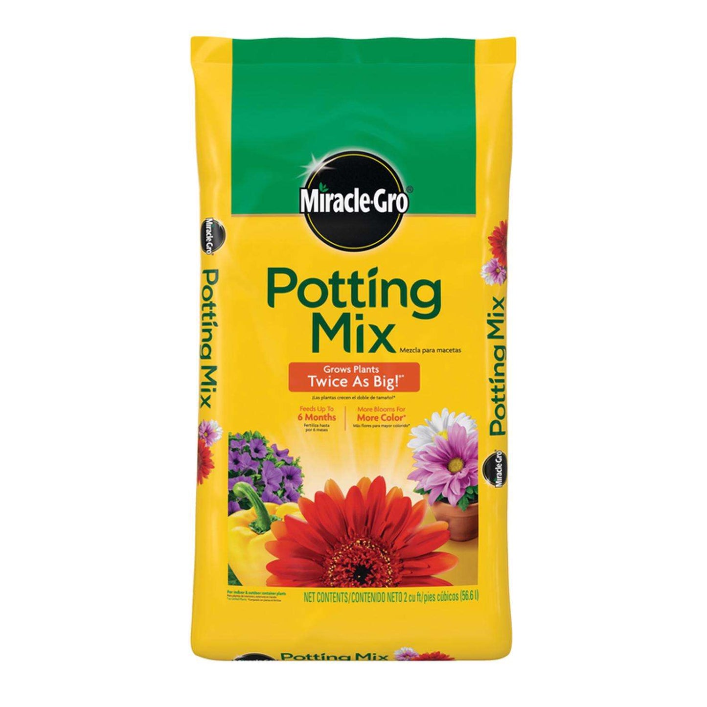  Miracle-Gro Flower And Plant Potting Mix 2 Cu Ft