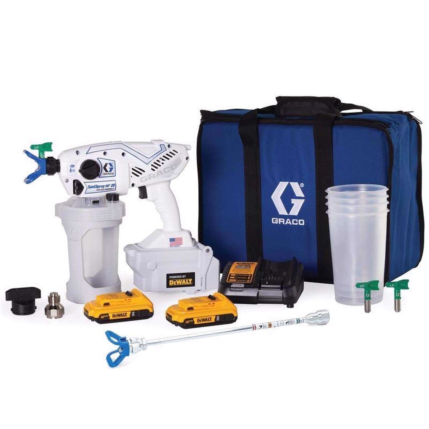  Graco SaniSpray HP 20 42 Oz Hand Held Battery Operated Airless Sprayer