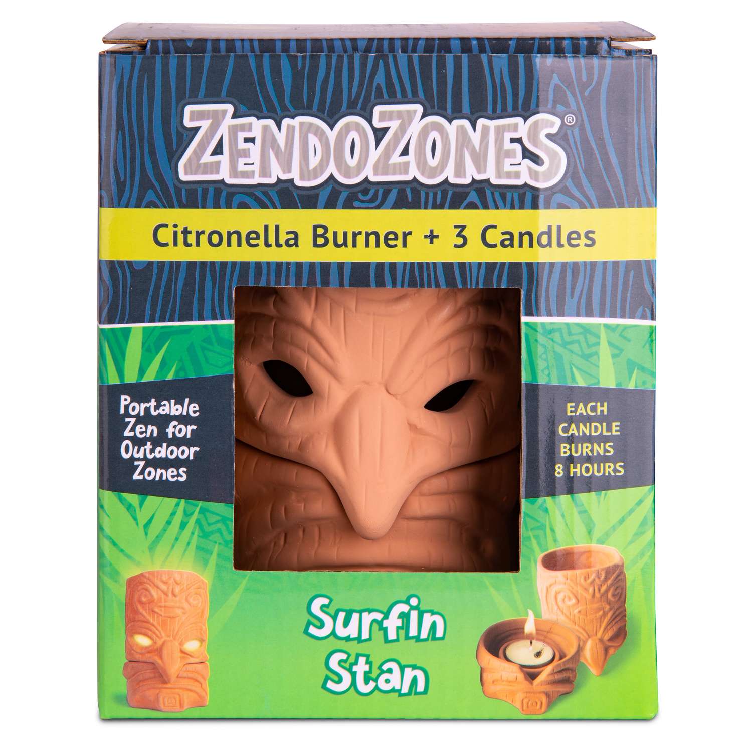  JT Eaton ZendoZones Citronella Candle Burner Candle For Mosquitoes 1 Pk