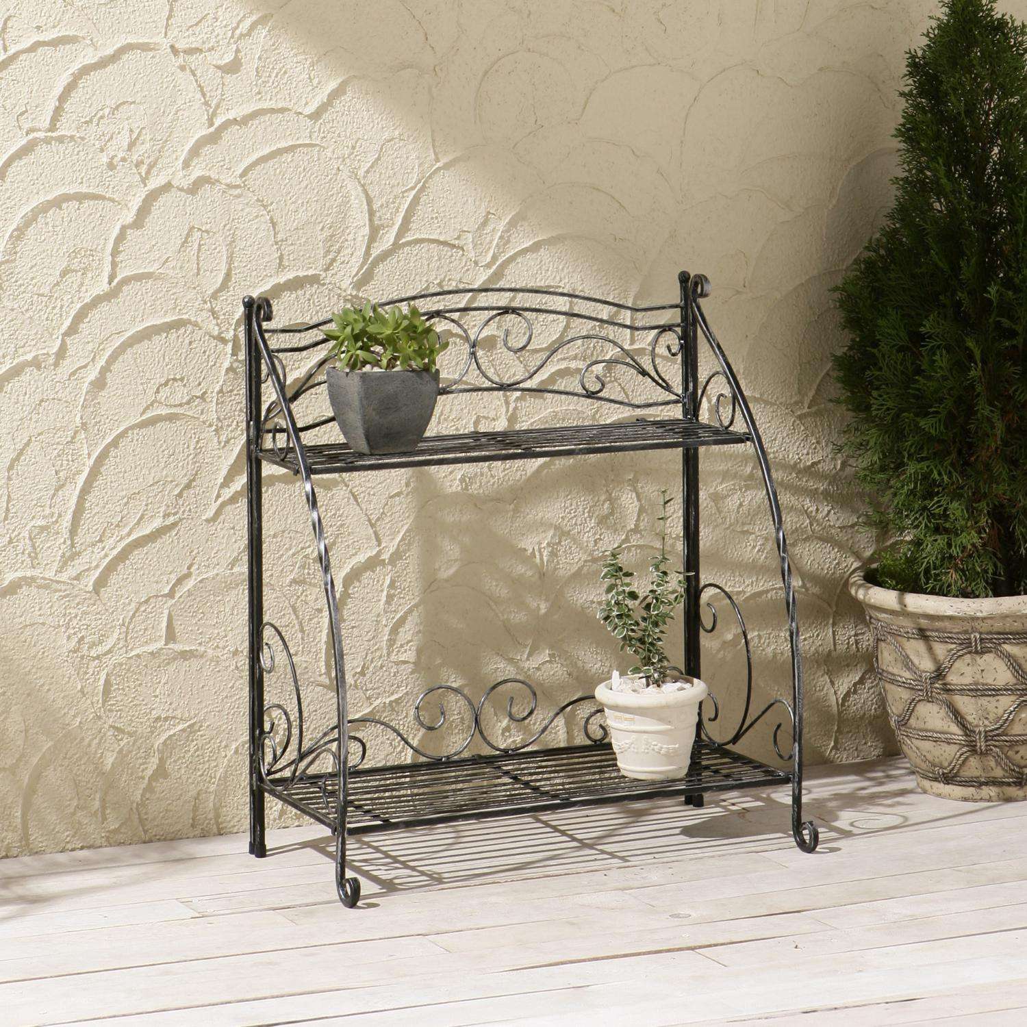  VegTrug 29 In. H Black Steel Plant Stand