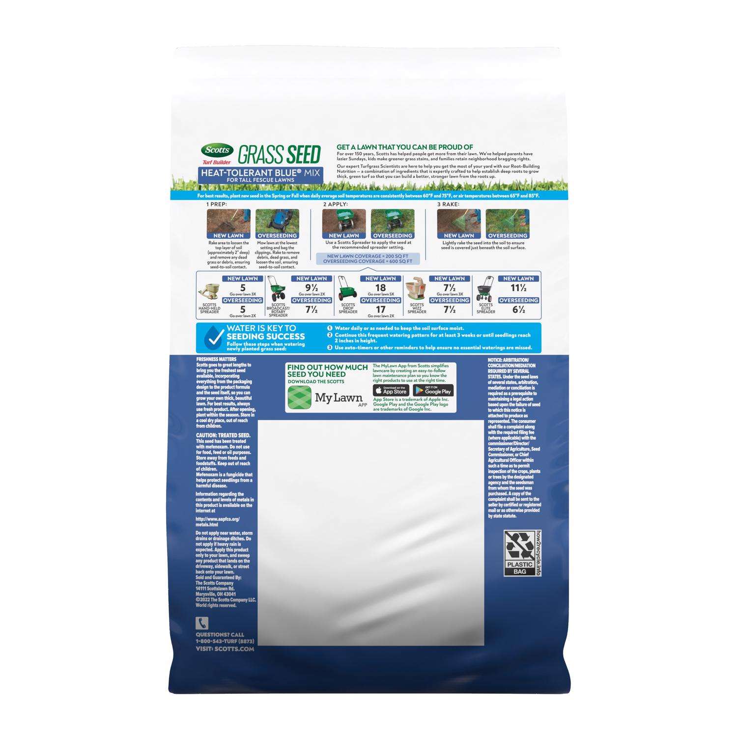  Scotts Turf Builder Mixed Sun Or Shade Fertilizer/Seed/Soil Improver 2.4 Lb