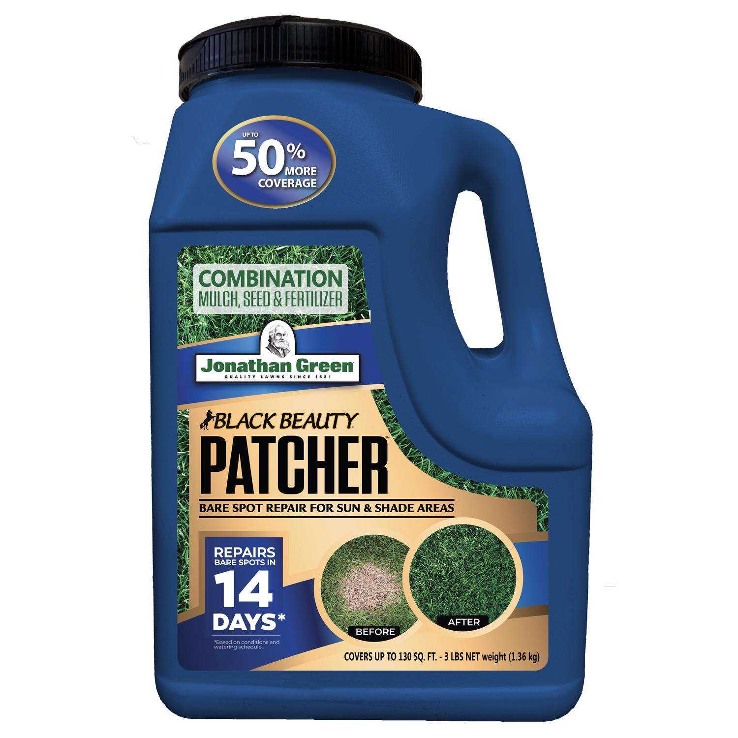  Jonathan Green Black Beauty Patcher Mixed Sun Or Shade Grass Spot Repair Mix 3 Lb