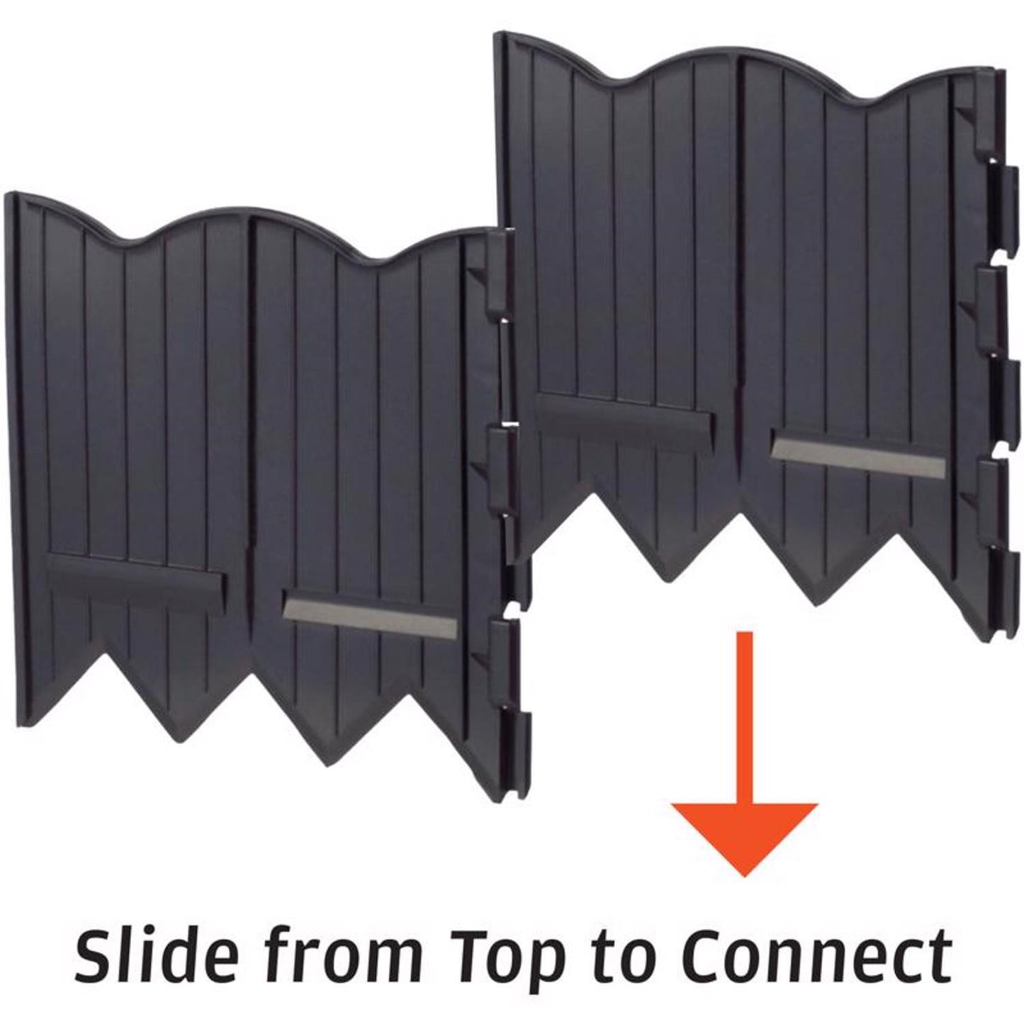  Master Mark 20 Ft. L X 6 In. H Plastic Black Poundable Edging