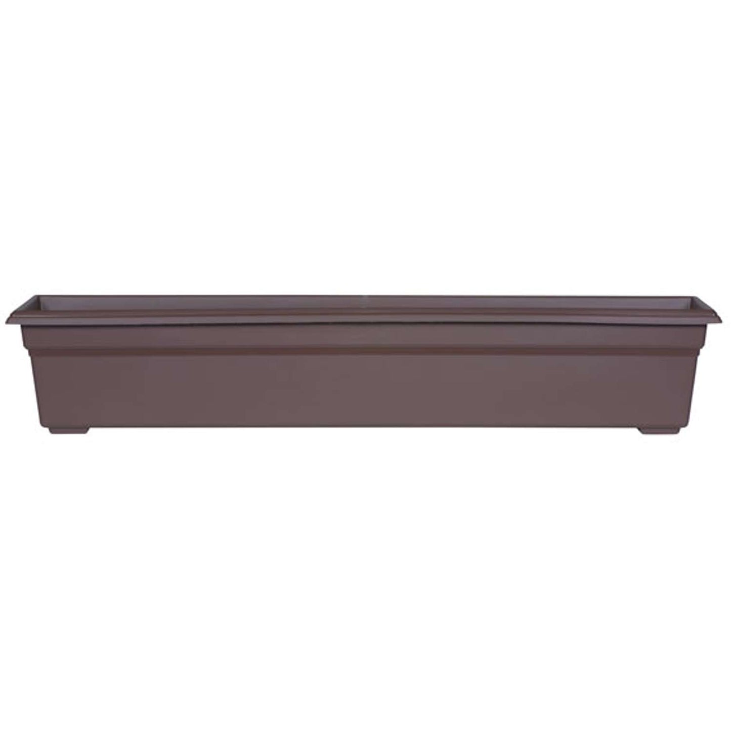  Novelty 6.4 In. H X 35.8 In. W X 8 In. D Plastic Countryside Flowerbox Flower Box Brown