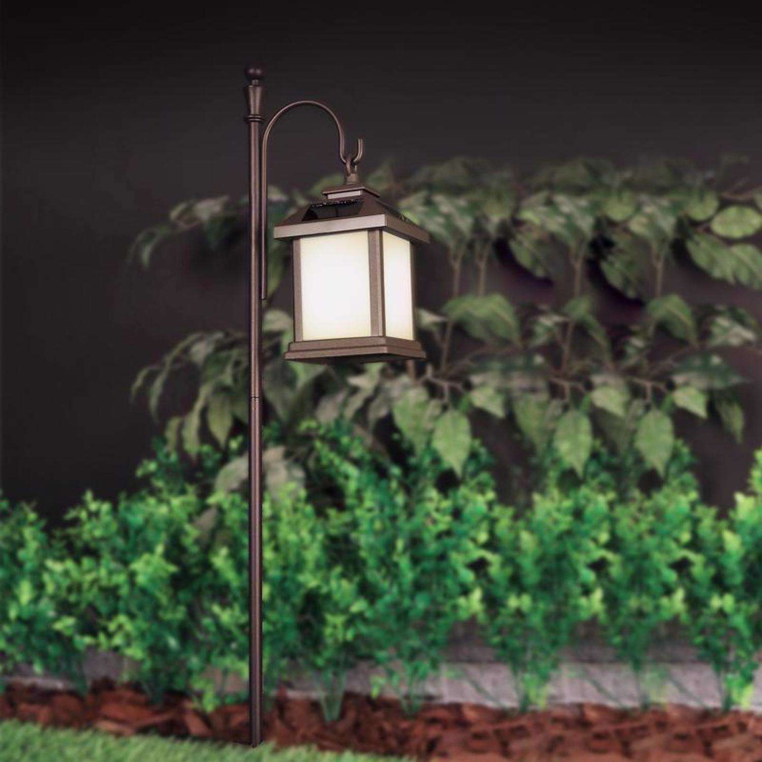  Feit SOLAR FIXTURES Bronze Metal 48 In. H Shepherd's Hook 1 Pk